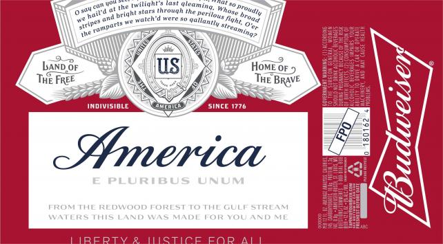 America, America, I chug a can of thee…